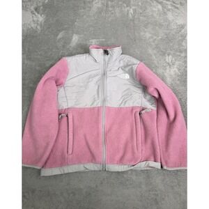 The North Face Denali Full Zip Fleece Jacket Girls Size Medium Pink Outdoor